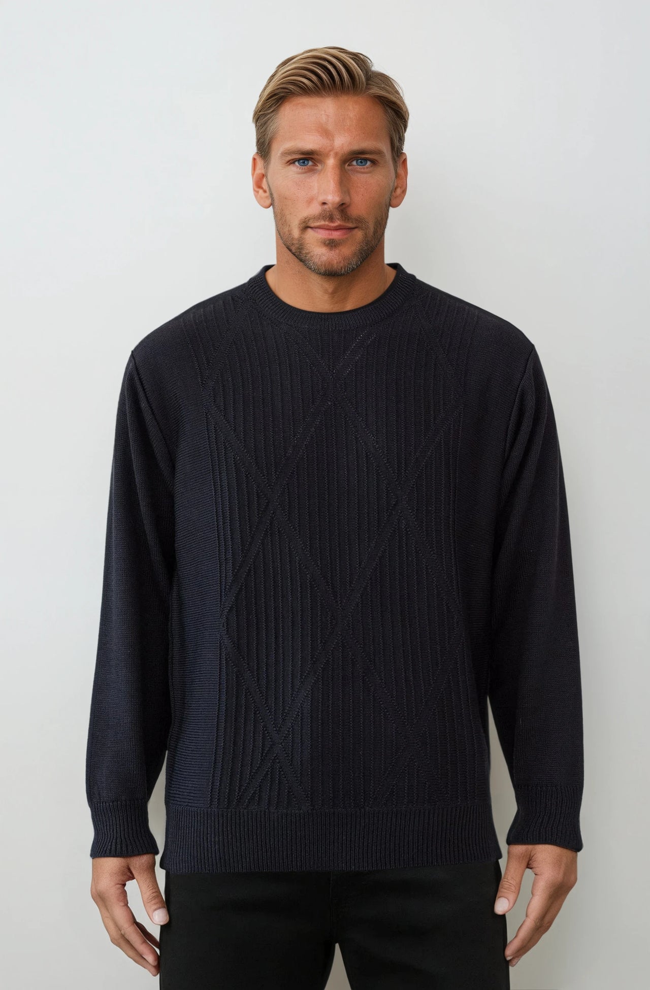 9422 Black - Tradewinds By Ansett Ansett Plain Knitwear