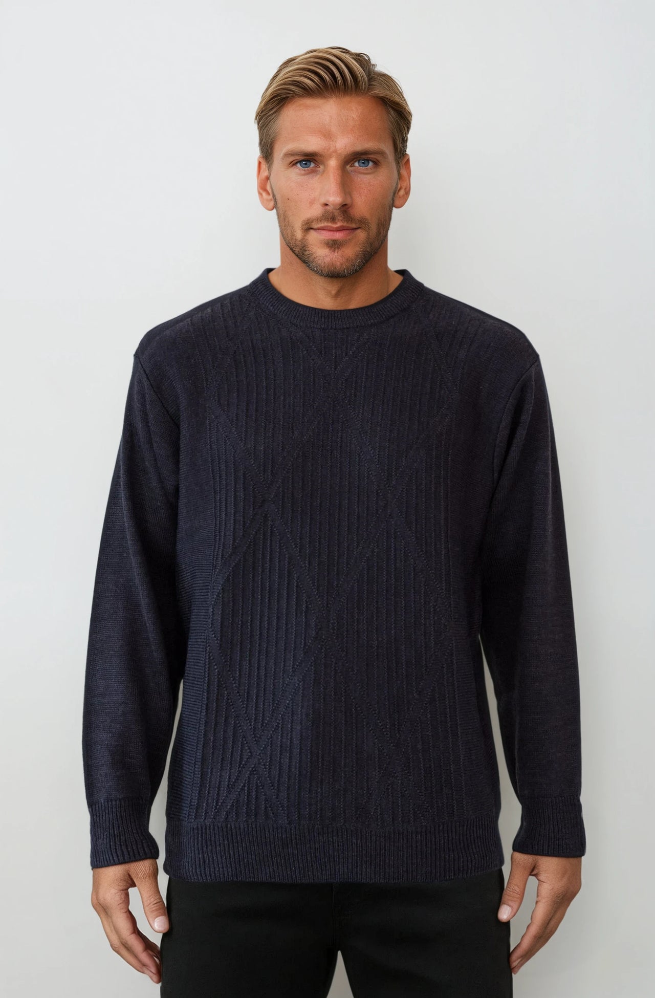 9422 Charcoal - Tradewinds By Ansett Ansett Plain Knitwear