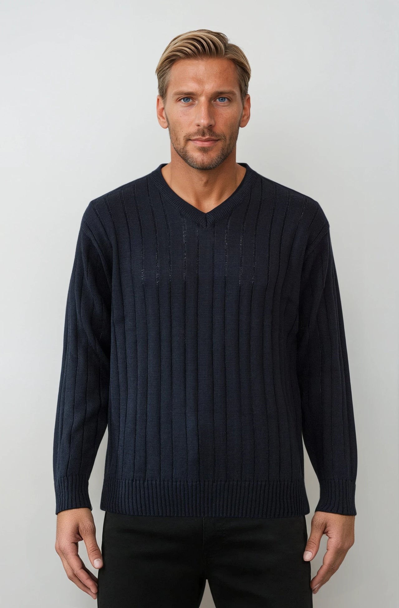 9497 Black - Tradewinds By Ansett Ansett Plain Knitwear