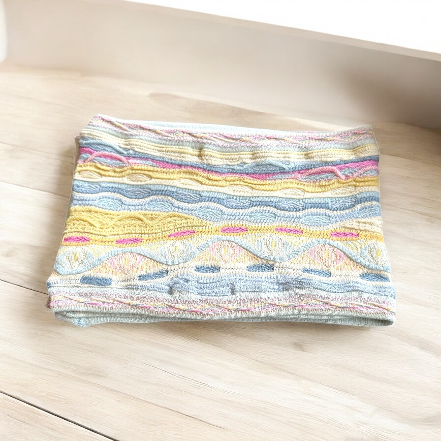 Mati - Pastal Scarf Merino Wool 3D Geccu Knitwear