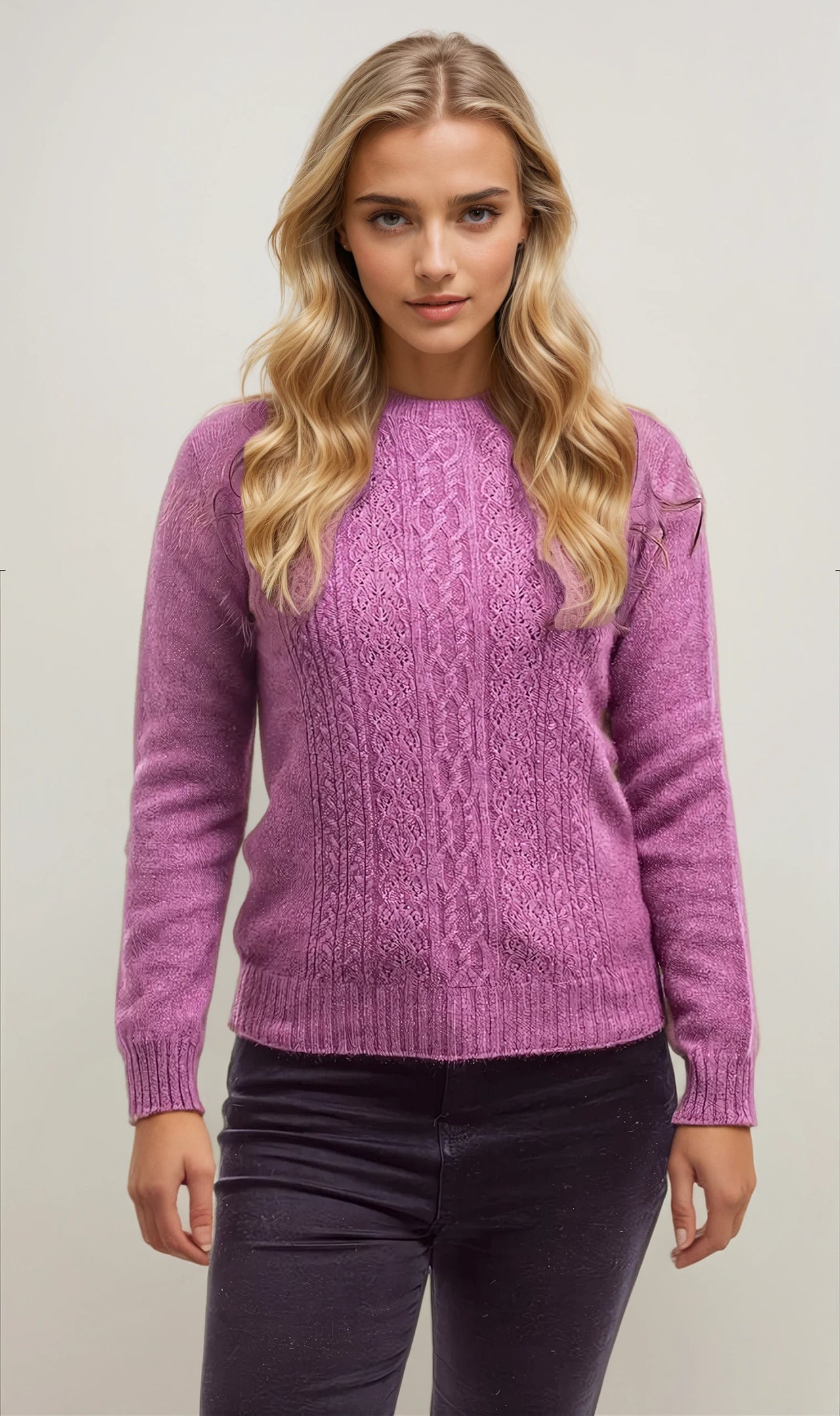 Heather - Possum Merino Crew Jumper