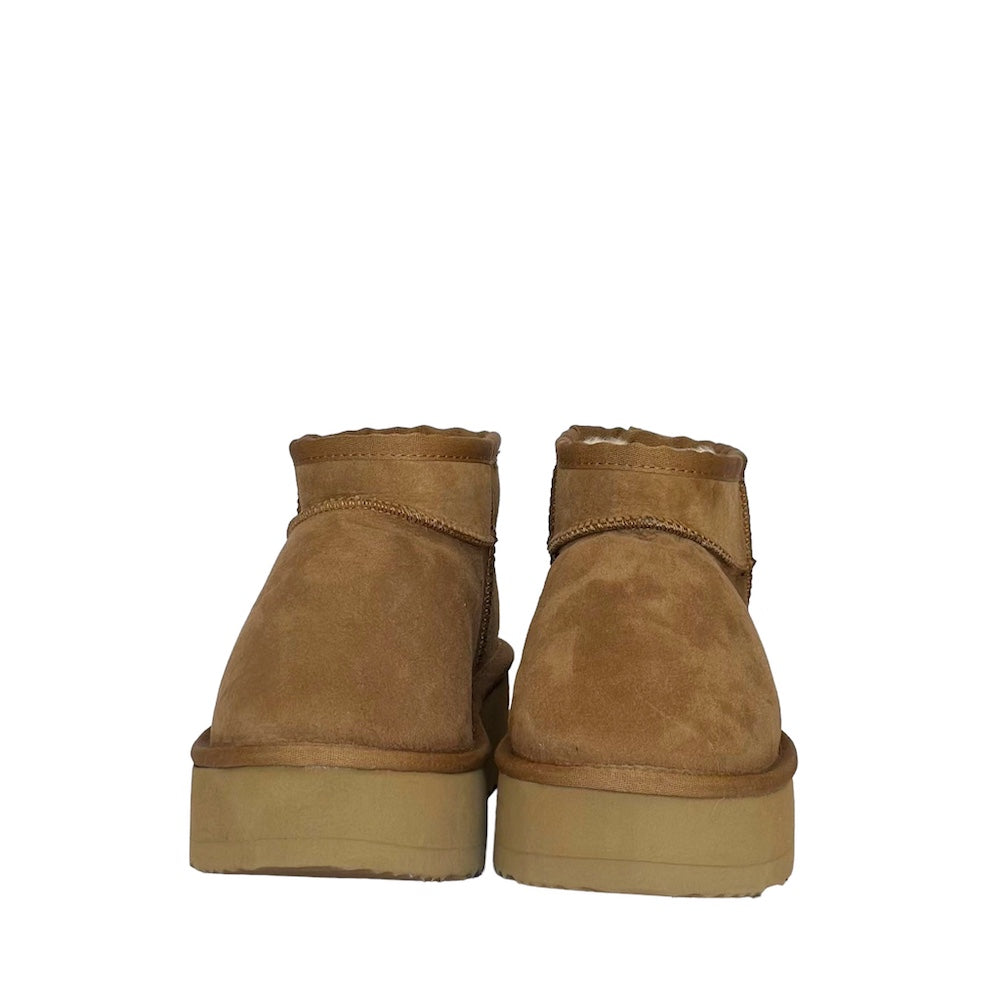 Ladies Chestnut Ultra Mini Platform UGG Boot