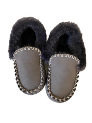 Ladies Grey Sheepskin Moccasins Ugg Boots