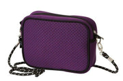 Rectangle Shoulder Bag - Purple Neoprene