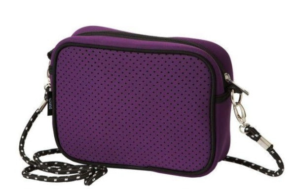 Rectangle Shoulder Bag - Purple Neoprene